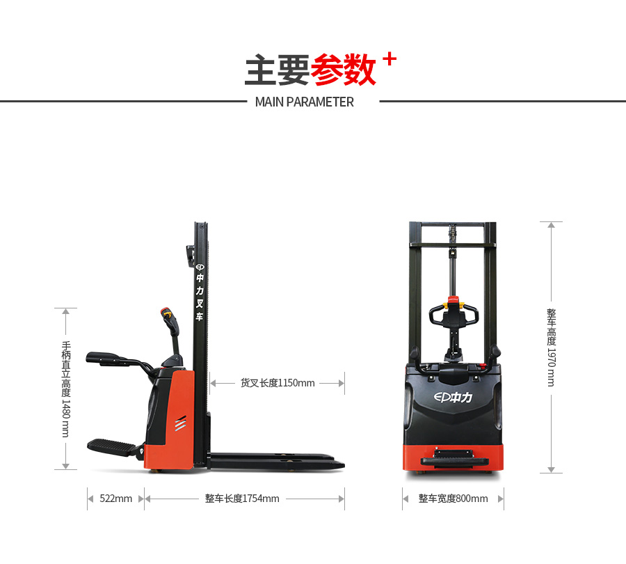 RSB151Z 1.5噸電動堆高車, 28唧車設備 28FORKLIFT EQUIPMENT